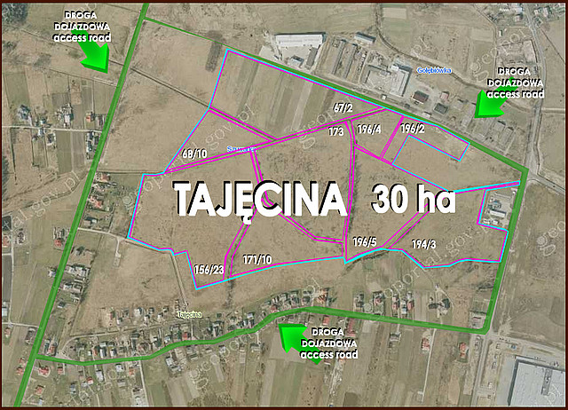 Działka w miejscowości Tajęcina