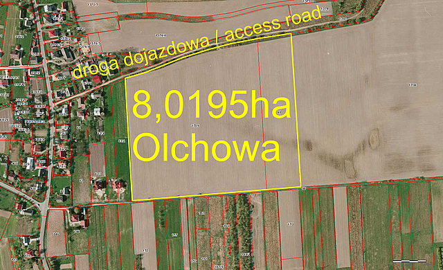 Olchowa - działki nr 1709 i 91